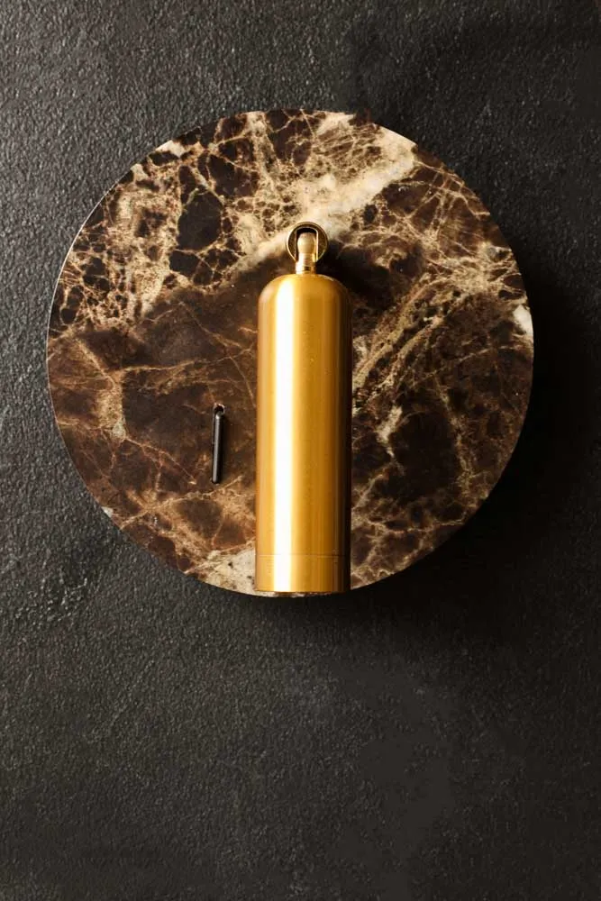 Marble Effect Wall Light With USB Phone Charger