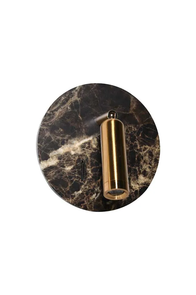 Marble Effect Wall Light With USB Phone Charger