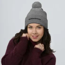 Margo's Collection - #putitdownformargo - Black Embroidery - Pom-Pom Beanie - Different hat colors available