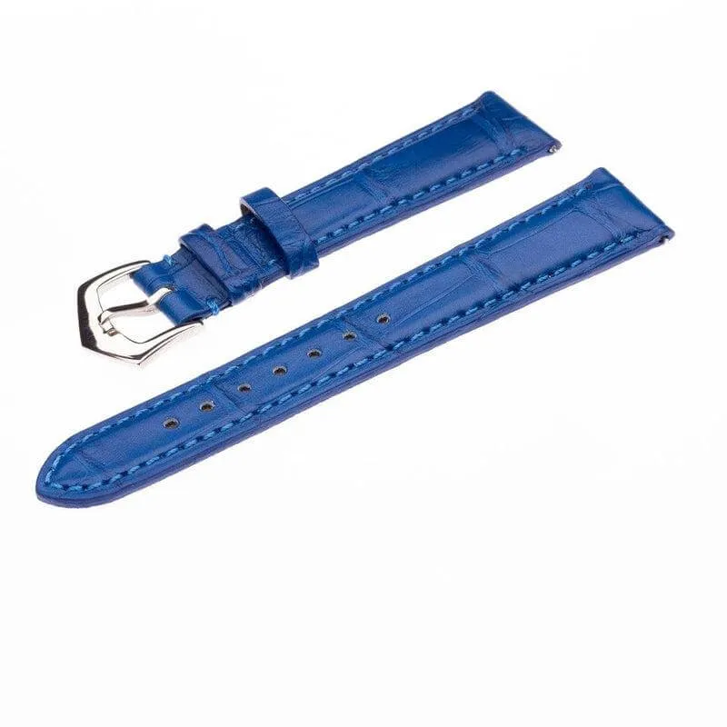 Matt Light Blue Alligator Watch Strap