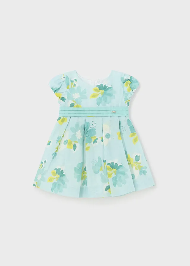 Mayoral Baby Girls Green & Lemon Dress