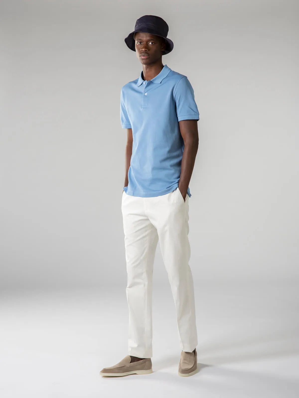 Mid Blue Polo Shirt