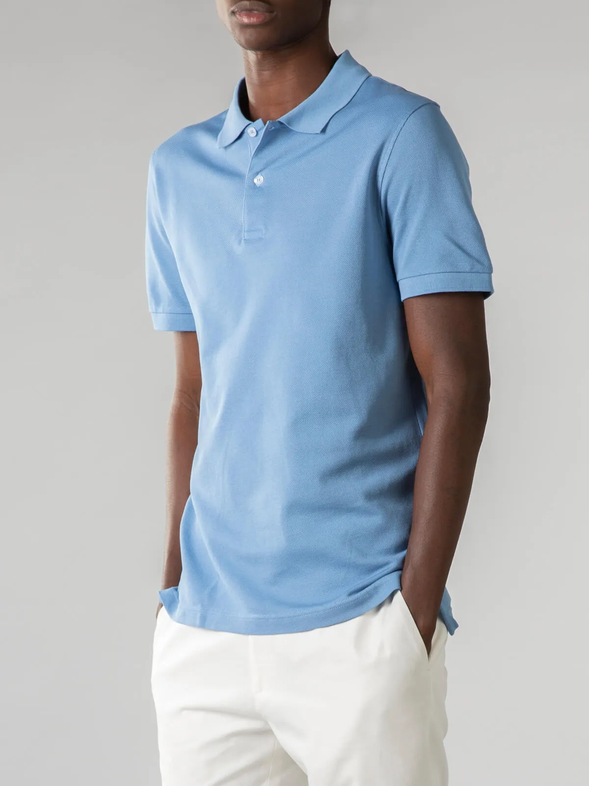 Mid Blue Polo Shirt