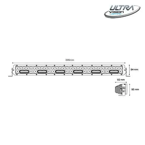 NITRO Maxx 305W 35″ LED Light bar