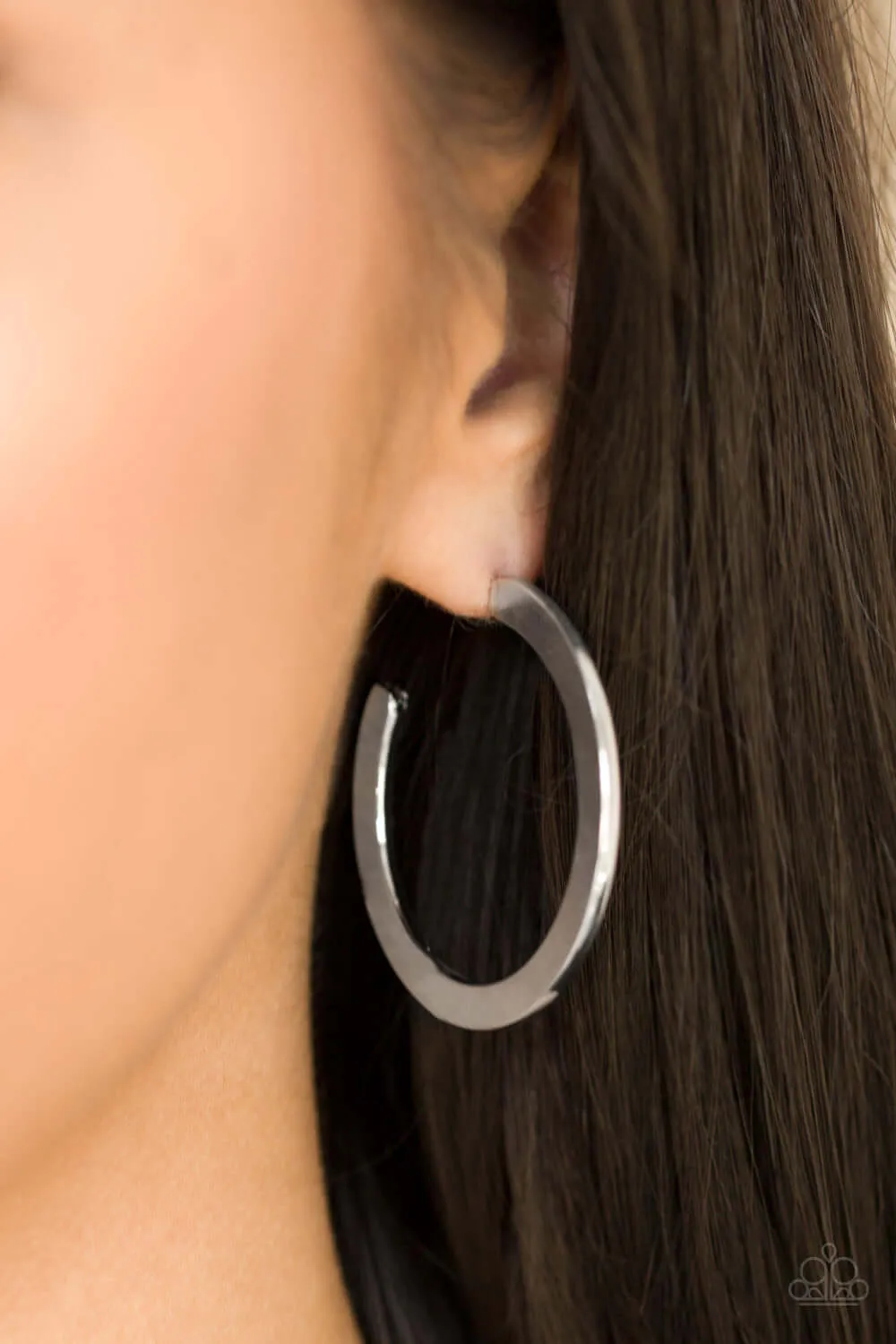 Paparazzi Accessories  - Be All Bright #E205 Peg - Silver Earrings