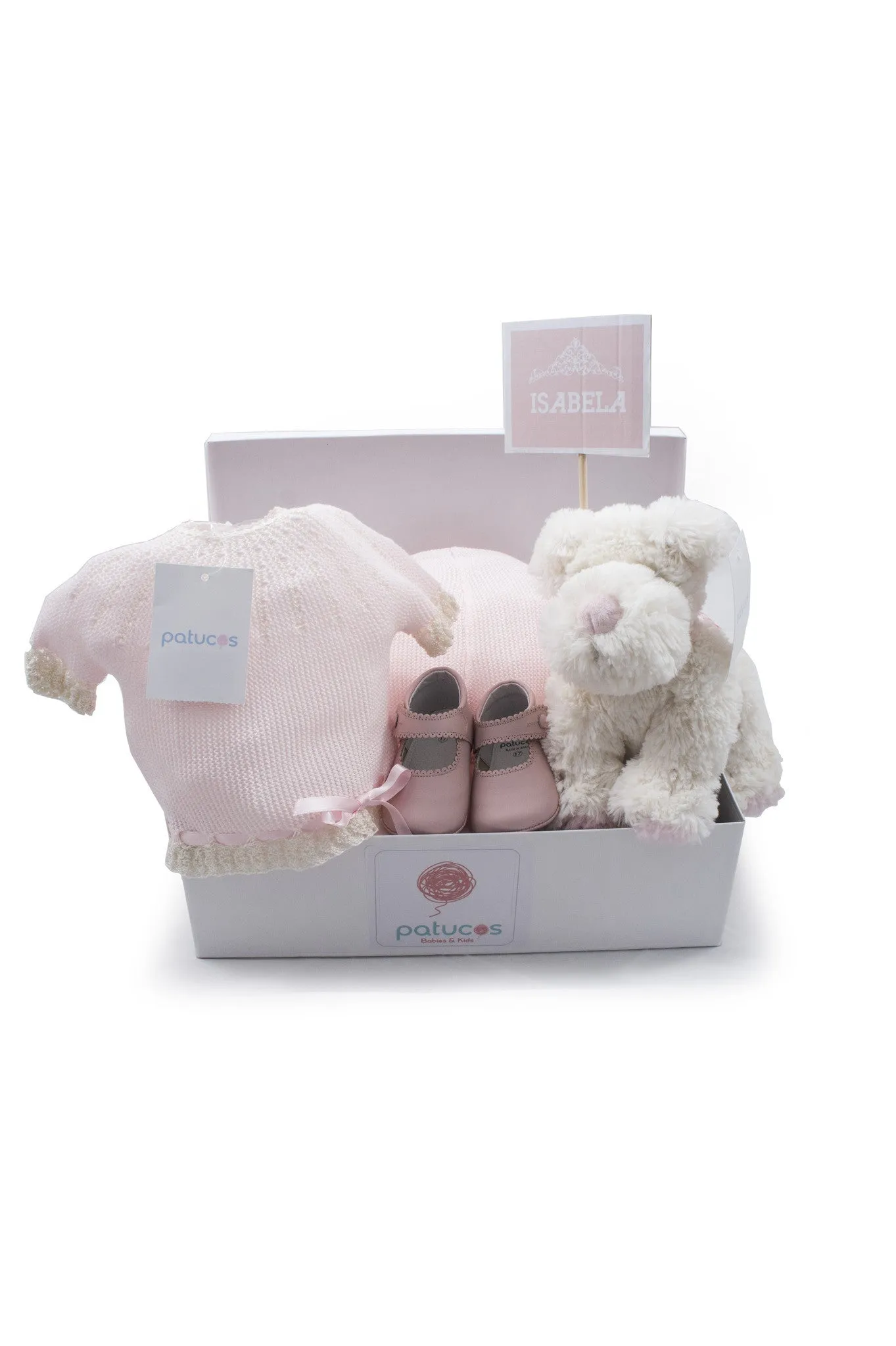 Patucos Newborn "All you need' Basket for Boys or Girls