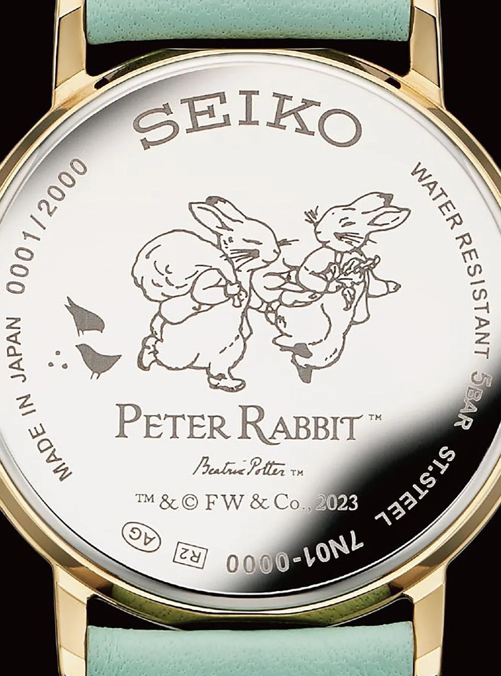 SEIKO x PETER RABBIT COLLABORATION WATCH LIMITED EDITION MADE IN JAPAN