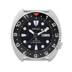 SRP Turtle Ceramic Bezel Insert: Dual Time style Black/White/Red