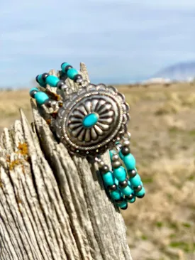 The Carson Turquoise Bead Concho Bracelet