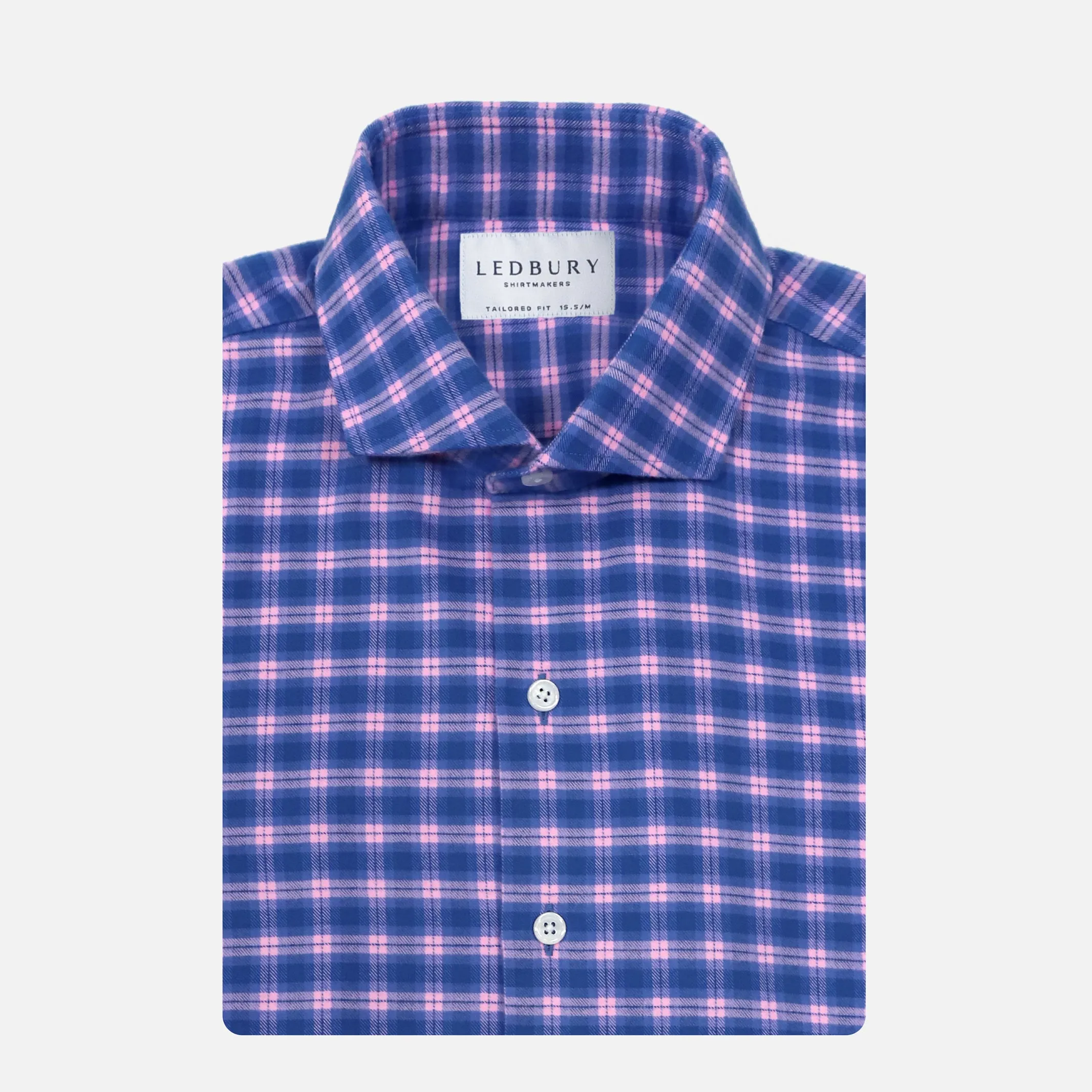 The Cerulean Lincoln Brushed Twill Custom Shirt