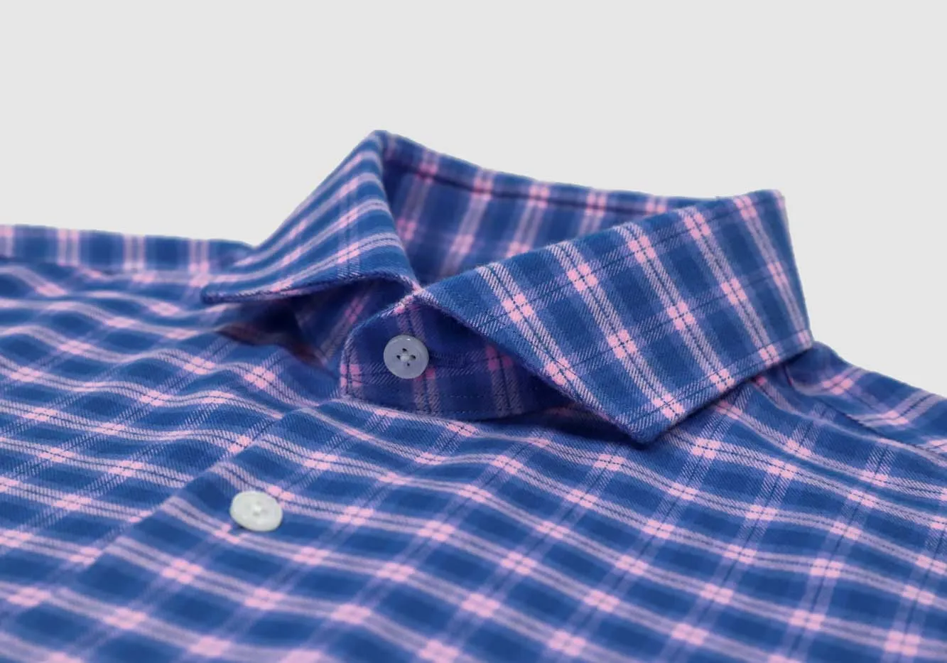 The Cerulean Lincoln Brushed Twill Custom Shirt