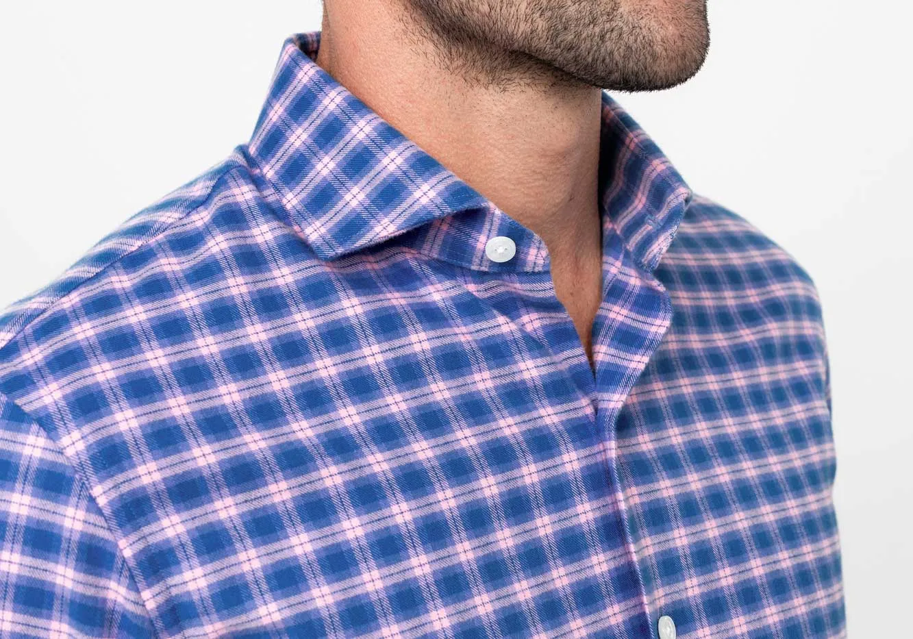 The Cerulean Lincoln Brushed Twill Custom Shirt