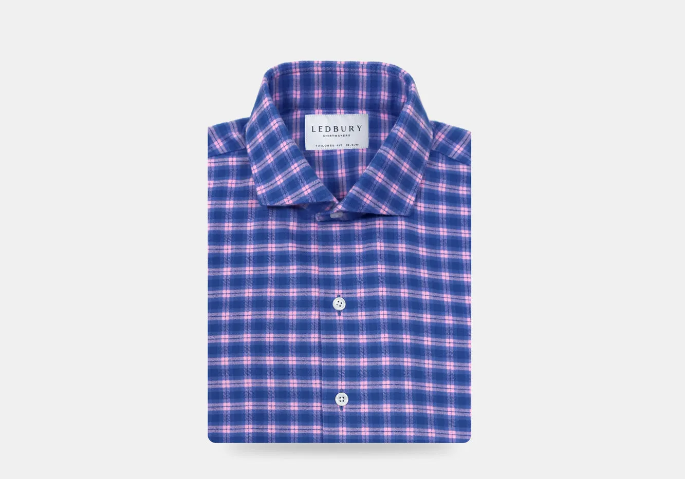 The Cerulean Lincoln Brushed Twill Custom Shirt