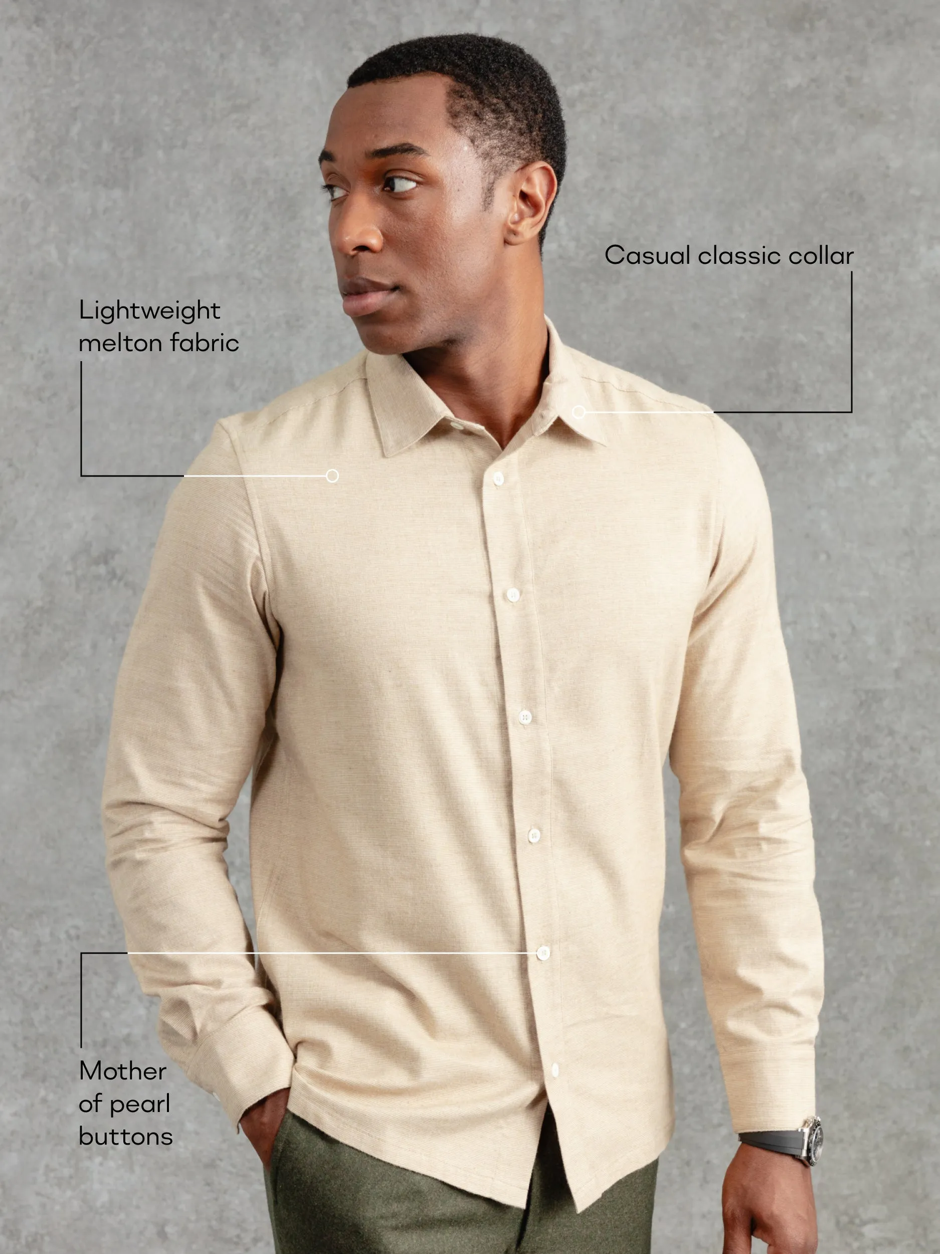 The Victor Melton Shirt - Sand