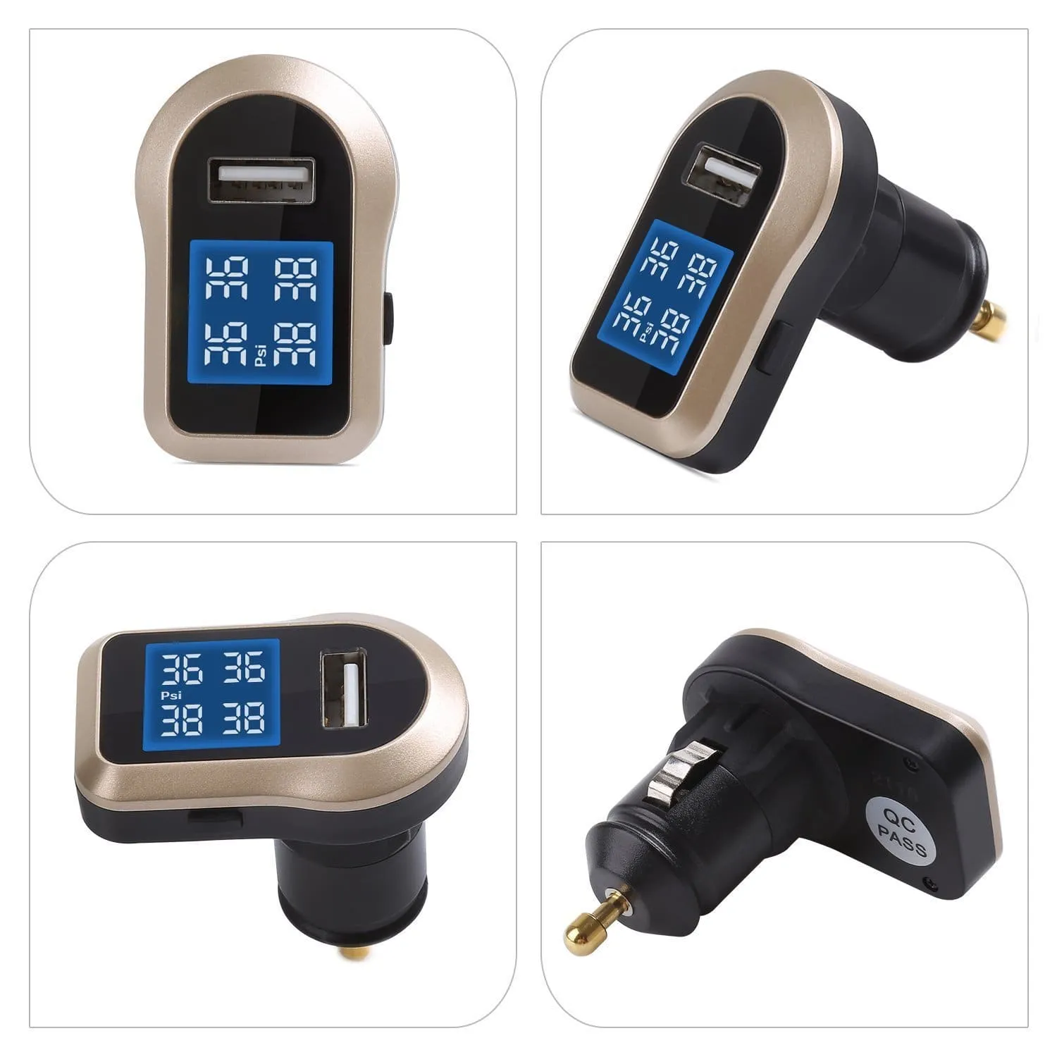 TP-CO-001 TPMS Wireless Tyre Pressure Monitoring System with car charger