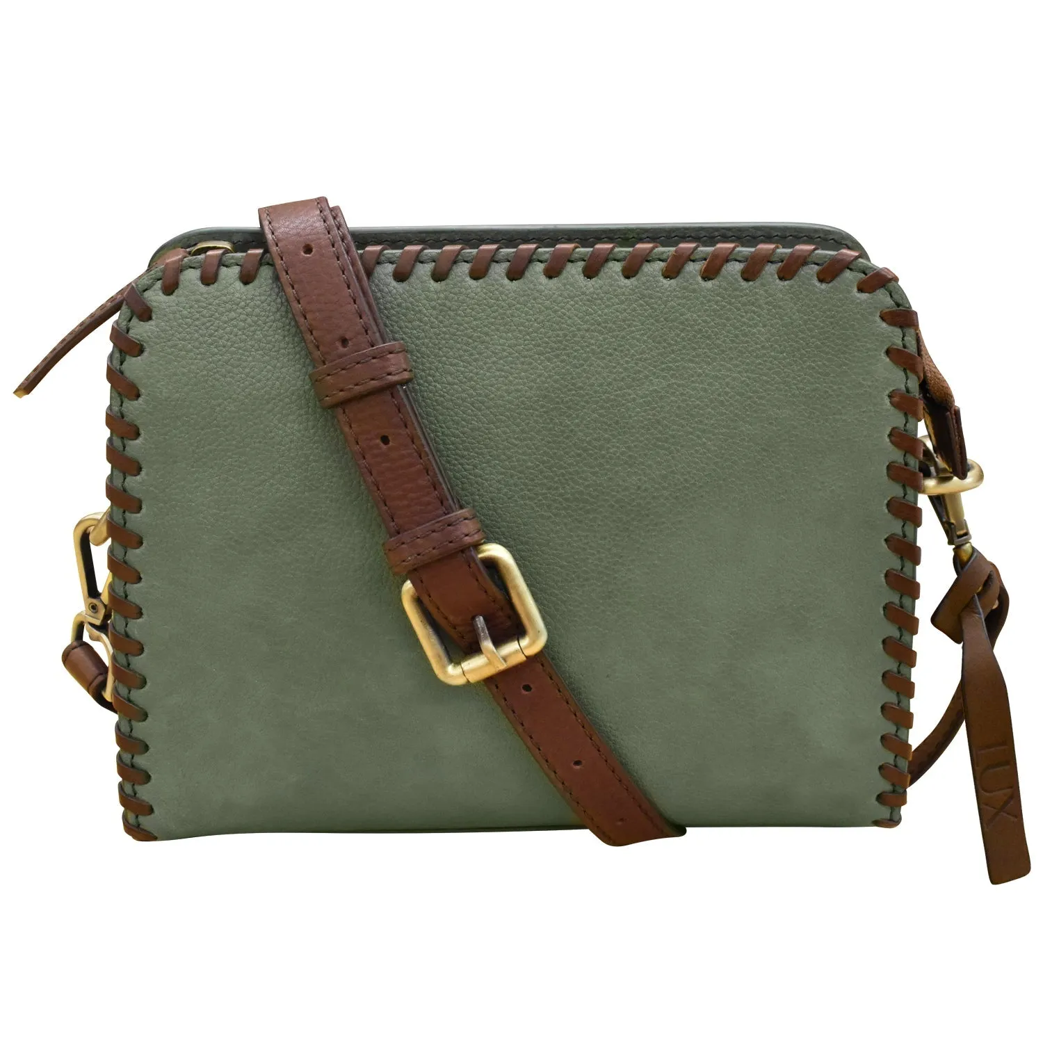 Urbano Whipstitch Dome Crossbody