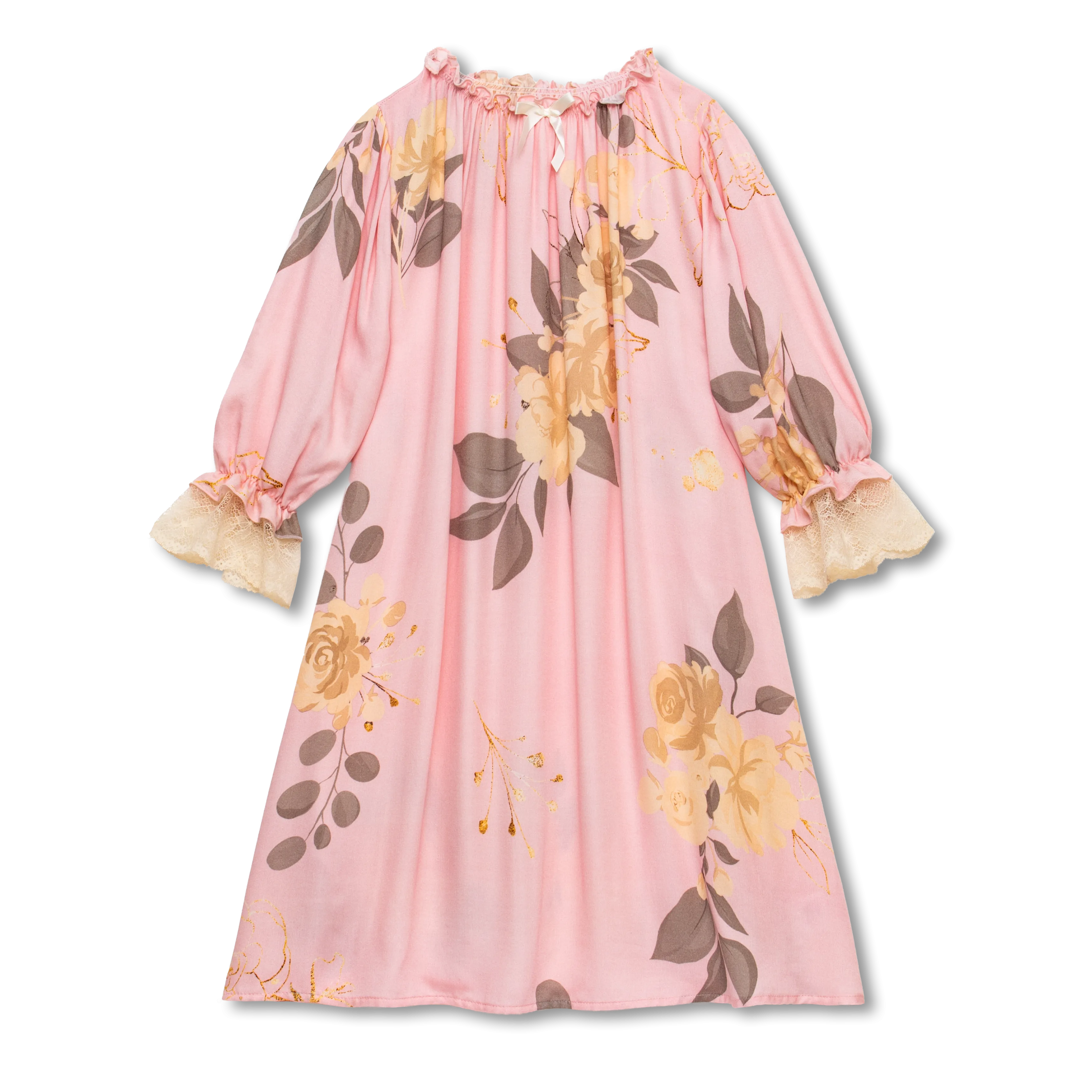 VICTORIA - GIRLS NIGHTDRESS PINK ROSES