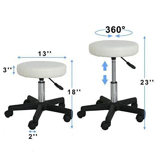 ZENY™ Adjustable Swivel Stool Chair Hydraulic Rolling Massage Chair